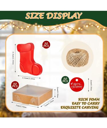 Maxcheck 50 Sets Christmas Bar Soap Gift Set - Handmade Soaps Tree Socks & Gingerbread - Perfect Christmas Stocking Stuffers & Gifts for Guests - Buy Online on GoSupps.com