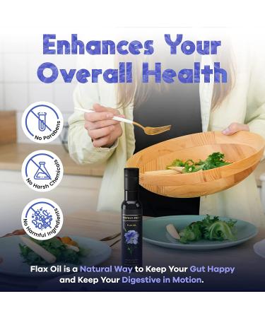 Activation Products Perfect Press Flax Seed Oil - Pure Flax Oil with Vegetarian Omega 3 Fatty Acids - Vegan 250ml Supplement for Heart Health and Digestive Support - Buy Online on GoSupps.com