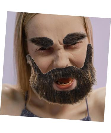 HAPINARY 1 Set Beard Dress up Brown Beard Pirate Cosplay Prop Grey Santa Claus Beard Gnome Beard Plush - Buy Online on GoSupps.com