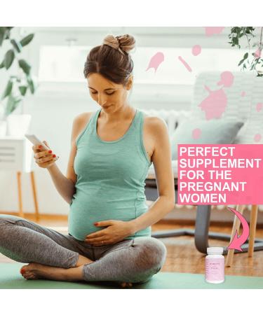 Moo Women's Prenatal Vitamins - Nervous System Support, Red Blood Cell Maintenance, Healthy Pregnancy Development - 30 Capsules - Buy Online on GoSupps.com