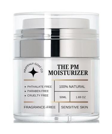 LuxeJoie Heavenly Goat PM Moisturizer - Goat Milk Night Cream 1.69 oz | Microbiome Skincare with Prebiotics & Probiotics - Buy Online on GoSupps.com