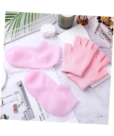 MAGICLULU 1 Set Moisturizing Gloves Gel Gloves Mitts Lotion Gloves Moisturizing Socks Moisturizing Gel Socks Spa Glove Hand Gloves Moisturizing Overnight Hand Repair Gloves Gel Mitten - Buy Online on GoSupps.com