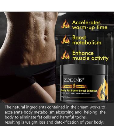 ZODENIS Hot Cream Cellulite and Fat Burner - Sweat Workout Enhancer for Belly, Thighs, and Abdomen - Slimming and Cellulite Treatment for Women and Men - 3.5 Oz - Buy Online on GoSupps.com