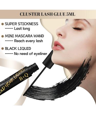 Lash Bond & Seal Kit for DIY Eyelash Extensions - Waterproof, Long Lasting 10ml Black Glue + 5ml Seal - Buy Online on GoSupps.com