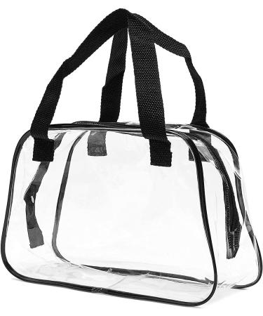 Clear Stadium Approved Tote Handbag with Zipper - Large 11x4x7 In Bag for Concerts - Buy Online on GoSupps.com