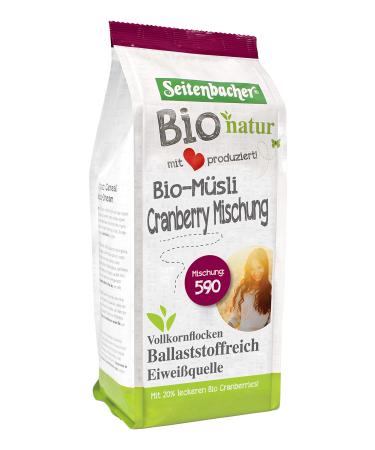 Seitenbacher Seitenbacher Bio Cranberry M sli I Lactose-Free Cereal Full Grain 2 x 500 g