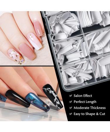 AORAEM White French Tips 500Pcs - Press On Fake Nails for Acrylic Nails - Buy Online on GoSupps.com