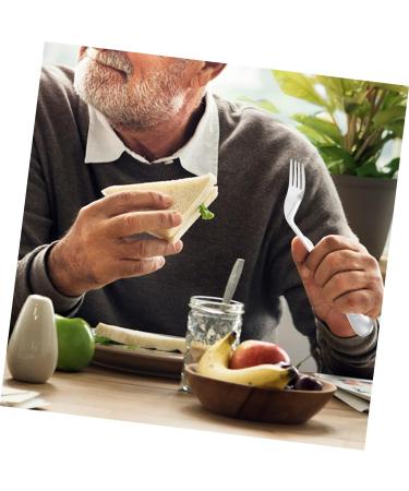 DOITOOL Adaptive Hand Tableware - Lightweight Feeding Assist Fork for Elderly and Disabled - Ergonomic Angled Design - Buy Online on GoSupps.com