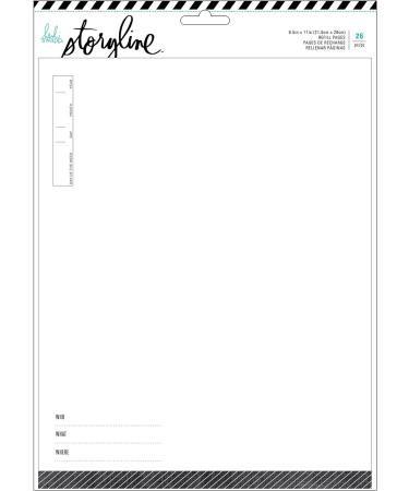 Heidi Swapp 313744 Refill Pack HS-Storyline-8.5 x 11 (36 Pieces) Multicolor - Buy Online on GoSupps.com