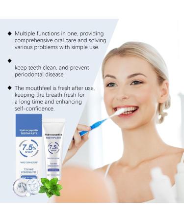 Hydroxyapatite Toothpaste for Advanced Enamel Protection Gentle and Effective Formula Fluoride-Free Toothpaste for Sensitive Teeth with hydroxyapatite remineralizing for whitening (3) - Buy Online on GoSupps.com