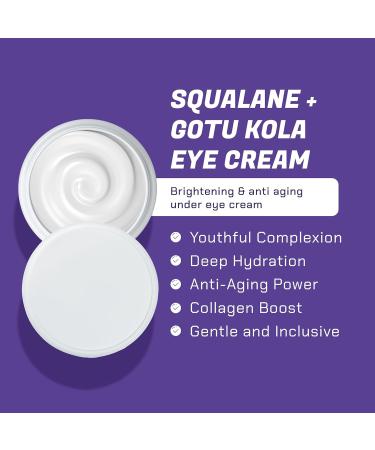 Buy Squalane Plus Gotu Kola Eye Cream | Anti-Aging & Brightening Under Eye Treatment | Vegan Travel Size 0.7 oz | Sulfate & Paraben Free - Buy Online on GoSupps.com