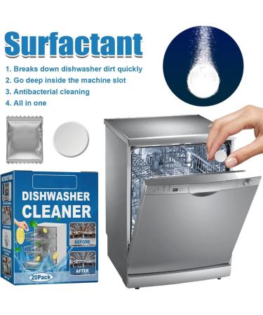 Dishwasher Tablets Dishwasher Cleaning Tablets Removes Limescale Build Up Dishwasher Cleaner for Kitchen Tableware Care Dishwasher Detergent (2box) - Buy Online on GoSupps.com