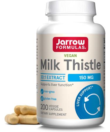 Jarrow Formulas Curcumin 95 500mg - Up to 120 Servings (Veggie Caps) & Milk Thistle 150 mg with 30:1 Standardized Silymarin Extract - Buy Online on GoSupps.com