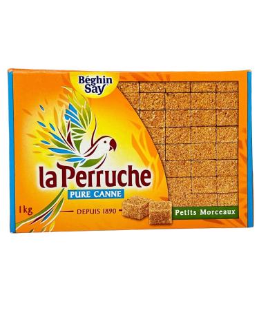 La Perruche Brown Natural Cube Cane Sugar - 1Kg (Pack of 1) | International Shipping Available - Buy Online on GoSupps.com