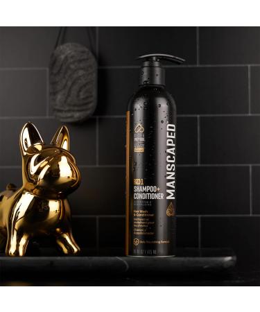 Manscaped 2 in 1 Shampoo & Conditioner - UltraPremium Hair Care with Sea Kelp Coconut Water & Aloe (16 oz) - Nourishing & Hydrating for Men - Ships Internationally - Buy Online on GoSupps.com