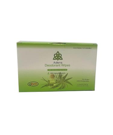 Asheva - Individually Packaged Deodorant Wipes - Box of 15 Wipes (Tea Tree) Tea-Tree 15 Count (Pack of 1) - Buy Online on GoSupps.com