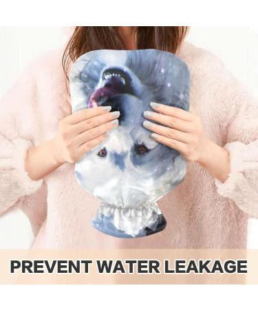 Naanle 2L Hot Water Bottle with Abstract 3D Dog Cover | Heat & Cold Therapy for Back Pain Relief Hand & Foot Warmer - Buy Online on GoSupps.com
