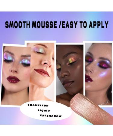 INTEROOKIE Optical Chameleon Eyeshadow Liquid Colorful Water-based Chameleon Liquid Monochrome Eyeshadow (6) - Buy Online on GoSupps.com