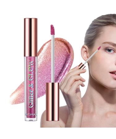 Liquid Eyeshadow - Chameleon Gloss Eyeshadow Metallic Eye Makeup Brilliant Gel Highlighter Shimmer Shadow Champagne Blush Brighten Eyes Make Up Tosier 04#