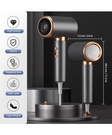 Journeyside 2000W Professional Hair Dryer - Ions 2 Speed 3 Temp Levels Overheating Protection Home Styling Gray-01 - Buy Online on GoSupps.com