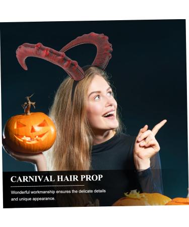 HAPINARY 1pc Devil's Horn Headband Bull Horn Headpiece Halloween Hair Accessories Women Long Horns Headpiece Devil Cosplay Hair Accessory Evil Horn Headdress Cosplay Headpiece Headbands Pu - Buy Online on GoSupps.com