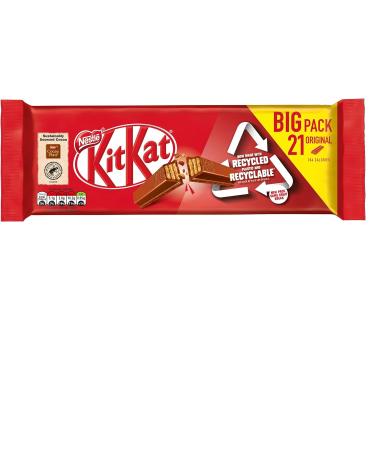Kit Kat Milk 2 Finger Chocolate Biscuit Bars Multipack 21 x 20.7 g (Pack of 2) - Buy Online on GoSupps.com