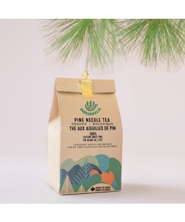 Woodlanders Artisan Organic Canadian Eastern White Pine Needle Tea (LOOSE LEAF) Fresh Loose Leaf Whole Pine Needle Tea and a Product of Canada ::: 1 pound (lb) / 454g / 16oz ::: woodlanders.ca