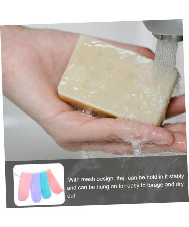 FOMIYES 16 Pcs Soap Foaming Net Soap Bags for Soap Bars Sponge Pocket Soap Bags for Bathroom Soap Bar Bag Pe 15.50X6.00X2.50CMx2pcs Assorted Colorx2pcs - Buy Online on GoSupps.com