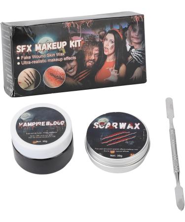  Shanrya Scar Wax Coagulated Blood Kit Safe Real Effect Scar Wax 30g for Cosplay - Buy Online on GoSupps.com