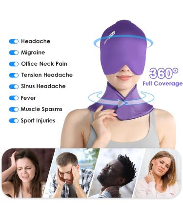 ComfiTECH Migraine Relief Cap & Neck Ice Pack - Headache & Neck Pain Relief Gel Wrap for Sinus Headaches, Stress & Cervical Surgery Recovery - Buy Online on GoSupps.com