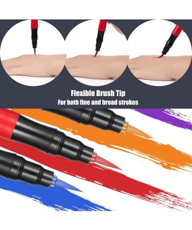 Jim&Gloria Temporary Tattoo Pen Kit - Fake Tattoos Art Markers for Teens. Cosplay & Holiday Gifts for Halloween, Day of the Dead, Thanksgiving & Christmas - Buy Online on GoSupps.com