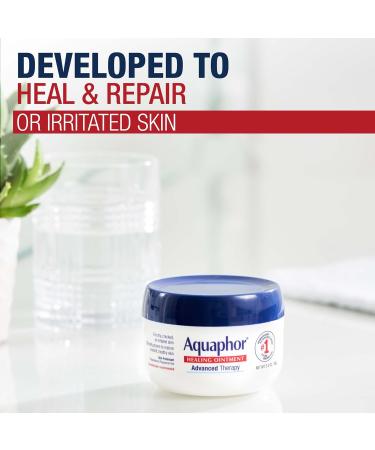 Aquaphor Healing Ointment 3.5 Oz - Advanced Therapy Jar | Moisturizer for Dry, Cracked Skin - Buy Online on GoSupps.com