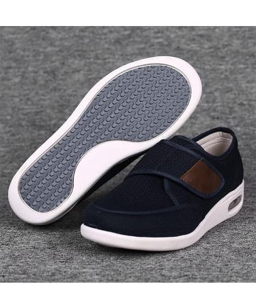 MFAJDHS Men's Diabetic Shoes - Adjustable Wide Walking Shoes for Elderly Diabetic Edema Swollen Feet - Size 9 Wide Black - Buy Online on GoSupps.com