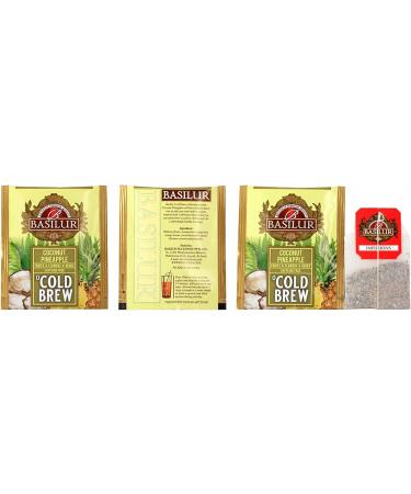 BASILUR Cold Brew - Th fruit d caf in aux ar mes de noix de coco et d'ananas th froid en sachets 20 x 2 g (1) - Buy Online on GoSupps.com