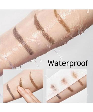 Cooklesa Eyebrow Cooklesa 2024 Upgraded Natural Waterproof Eyebrow Pen with Microfine Tip Two-Pronged Eyebrow Pencil 3D Long-Lasting Natural Waterproof Microblading Eyebrow Pen Makeup (Black+Brown) - Buy Online on GoSupps.com