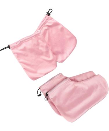 Paraffin Wax Heated Booties & Gloves Set | Spa Therapy for Hands & Feet | Pink Wax Warmer | Beauty Care Essentials - Buy Online on GoSupps.com