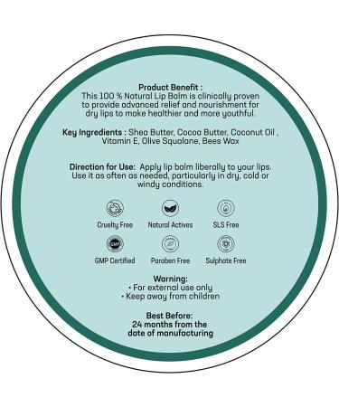 Azani Active Care Natural Beeswax Coconut Lip Balm 1.05 Oz - Moisturizing for Dry & Chapped Lips | 100% Natural with Vitamin E & Shea Butter | Unisex Lip Care - Buy Online on GoSupps.com