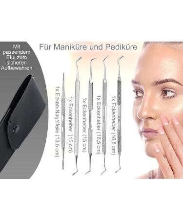 5-Piece Stainless Steel Corner Lifter Set - Foot Care Instruments for Nail Care & Pedicure | Quality Assured - Buy Online on GoSupps.com