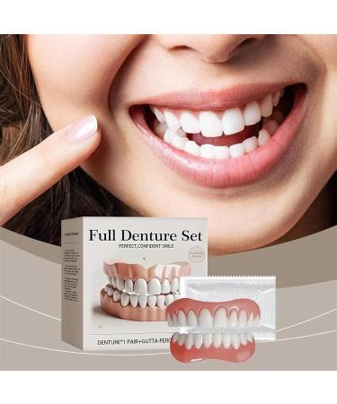 Advanced Customized Full Denture Set Silicone Reline Denture Set Soft and Comfortable Denture Silicone Reline Kit for Men & Women (1Pcs) - Buy Online on GoSupps.com
