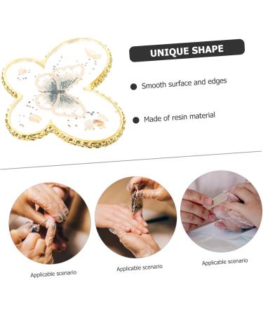  HONMEET Nail Polish Mixing Pallet Manicure Color Mixing Palette Display Nail Art Palette (Butterfly Shape) - Buy Online on GoSupps.com