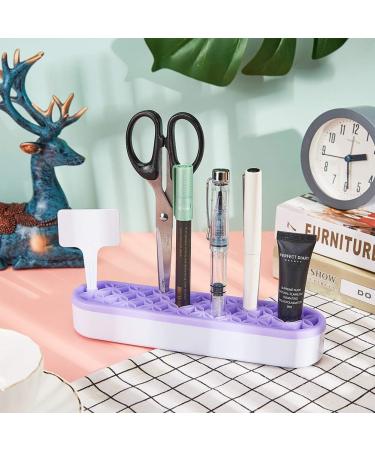 GORGECRAFT Silicone Makeup Brush Holder Organizer - Purple | Multipurpose Cosmetic Storage Box for Sewing Craft Tools - Buy Online on GoSupps.com