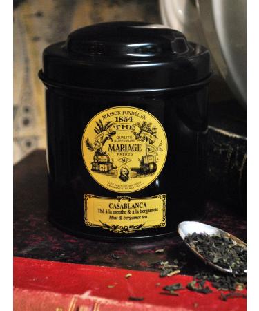 Mariage Fr res - CASABLANCA - Black classical sealed 3.52oz / 100gr canister / tin