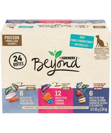 Purina Beyond Fish and Poultry P t Natural Wet Cat Food Variety Pack (36 Cans) Cat Food + Poultry P t Variety Pack - Buy Online on GoSupps.com