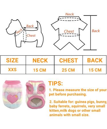 Bangminda Sleeveless Vest for Small Pets | 2-Piece Warm T-Shirts for Guinea Pigs Kittens Rabbits Ferrets & Chihuahuas - International Shipping Available - Buy Online on GoSupps.com