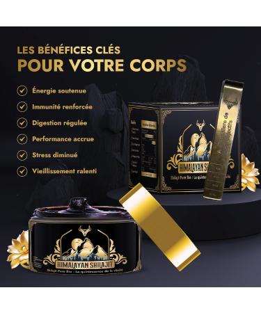 Shilajit | Pure Shilajit | Purified Organic Himalayan Shilajit | Rich in Fulvic Acid Highly Concentrated | Premium Quality 100% Pure | Non-GMO | Laboratory Tested | Graduate Spoon Free - Buy Online on GoSupps.com