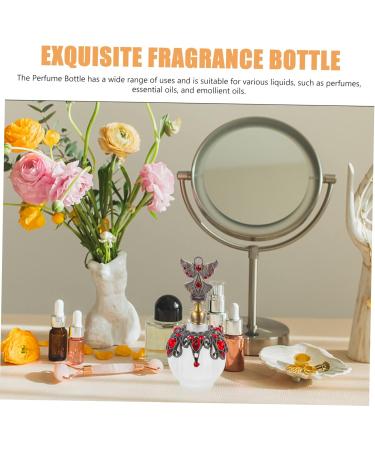 Angoily Perfume Bottle Essential Oil Bottle Glass Decorations Travel Delicate Red - Buy Online on GoSupps.com