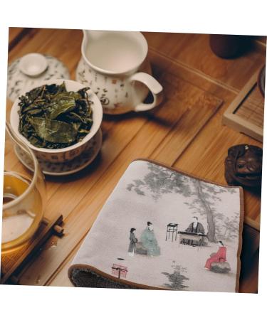 Zerodeko 4 Pcs Tea Cloth Microfiber Towels Cotton Tea Towels Water Absorbent Tea Towel Raising Pot Household As Shownx4pcs 30X15.5Xx0.2cmx4pcs - Buy Online on GoSupps.com
