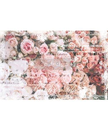 Prima Re-Design Decoupage Decor Tissue Paper 19"x30"-Angelic Rose Garden-Redtp-49401 Redesign Dcor Memorial's Day,
