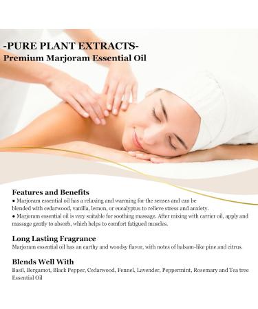 EUQEE Marjoram Essential Oil 118ml - Pure Natural Aromatherapy Oil for Diffusers and Humidifiers at Home - Buy Online on GoSupps.com