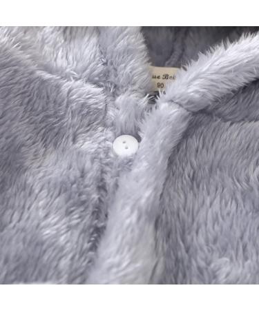 Buy Colorful Cartoon Hase Children's Hooded Bathrobe | Plush Pajamas for Girls 1-8 Years (Gray 3-4 Years) - International Shipping Available - Buy Online on GoSupps.com